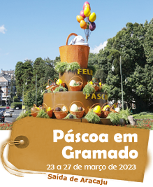 Páscoa em Gramado - Saída de Aracaju - 23 a 27 de março de 2023